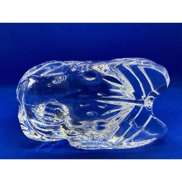 Waterford Crystal Frog Figurine with etch Mark Paperweight - Picture 6 of 8